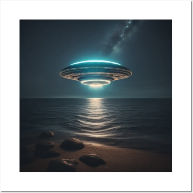 Above the sea Wall Art by UFO CHRONICLES PODCAST